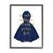 Stupell Industries If You Dress For It Quote Blue Gown Fashion Framed Wall Art